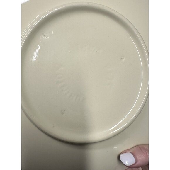 Vintage Purinton Slip Ware Apple Print Serving Plate Platter (12 Inch) - Picture 4 of 4